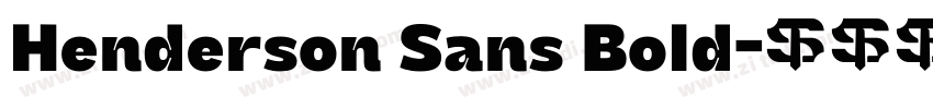 Henderson Sans Bold字体转换